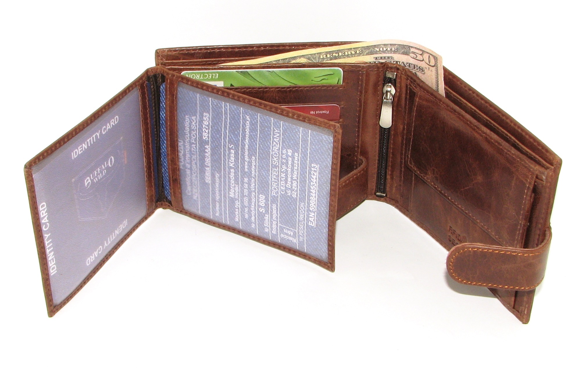 Кошелек мужской Buffalo Wild N992L-MVTB BROWN Кошелек мужской Buffalo Wild N992L-MVTB BROWN